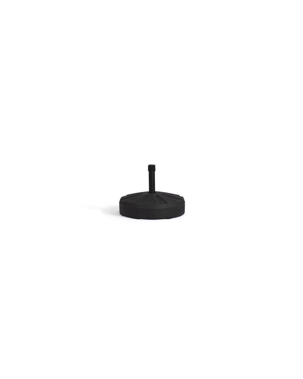 Black Ledge Lounger Signature Fill-Up Base included with the umbrella set
