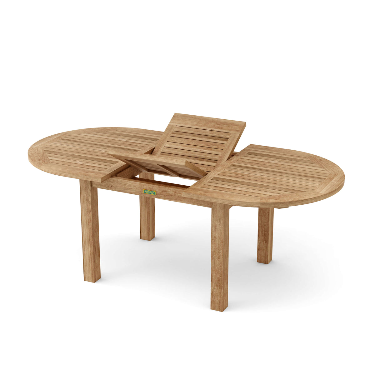 SET-29 Bahama table self-storing butterfly leaf shown opening