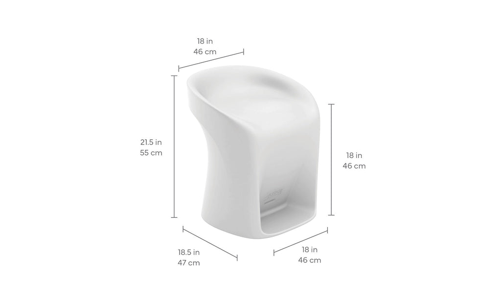 Signature counter-height in-pool barstool dimensions and water-depth guide