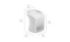 Signature counter-height in-pool barstool dimensions and water-depth guide