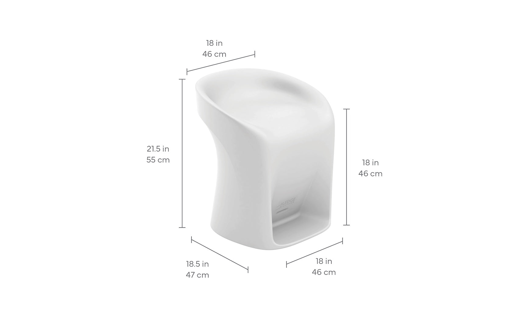Signature counter-height in-pool barstool dimensions and water-depth guide