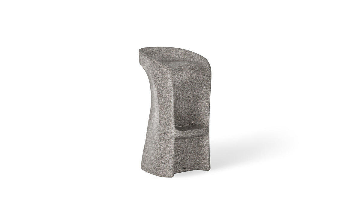 Sandstone Ledge Lounger Signature Bar Height in-pool barstool on a white background