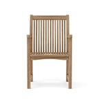 Included Chicago dining armchair CHD-721, front view, natural teak