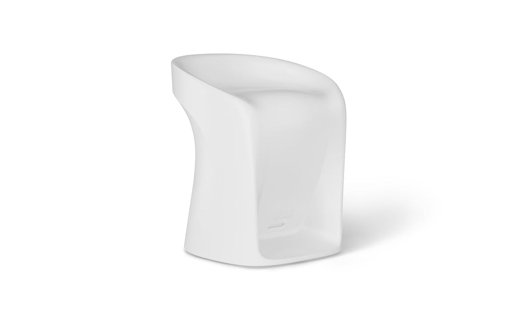 White Signature counter-height in-pool barstool by Ledge Lounger