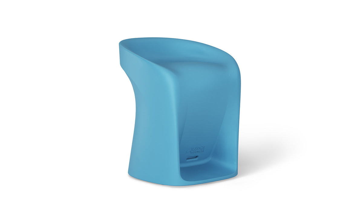 Light Blue Signature counter-height in-pool barstool by Ledge Lounger