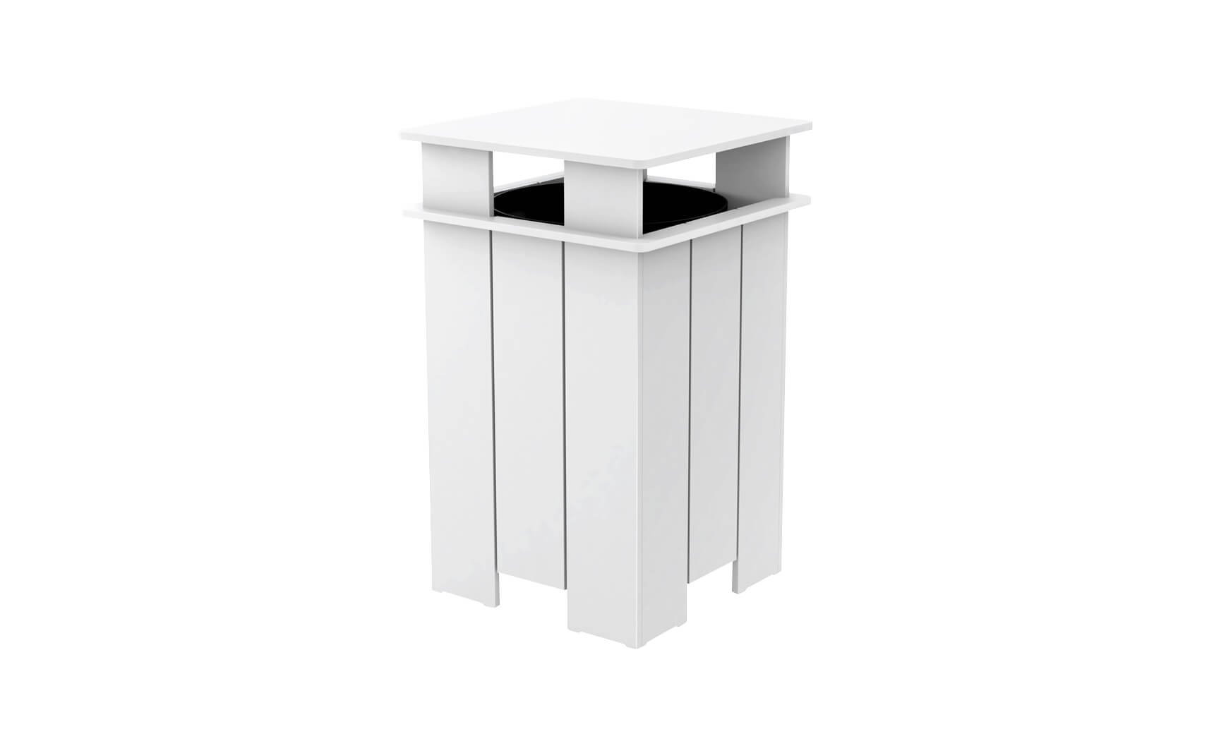 Mainstay Square Outdoor Trash Bin