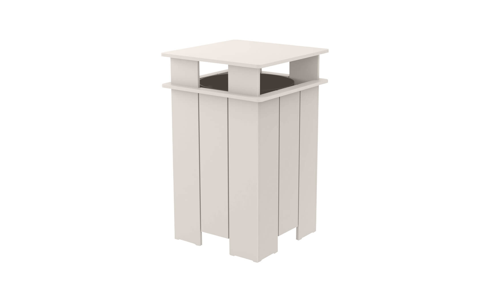 Mainstay Square Outdoor Trash Bin