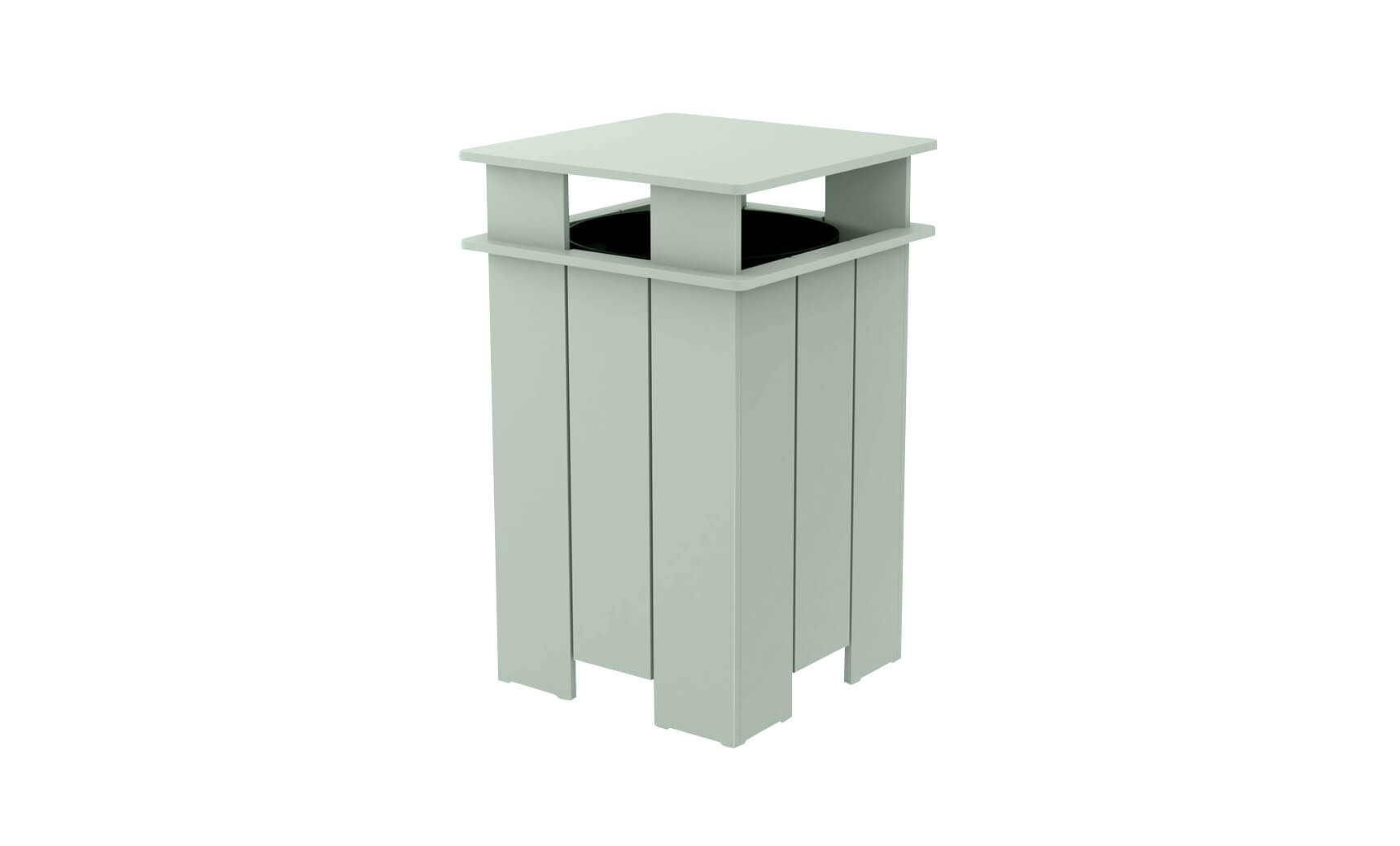 Mainstay Square Outdoor Trash Bin