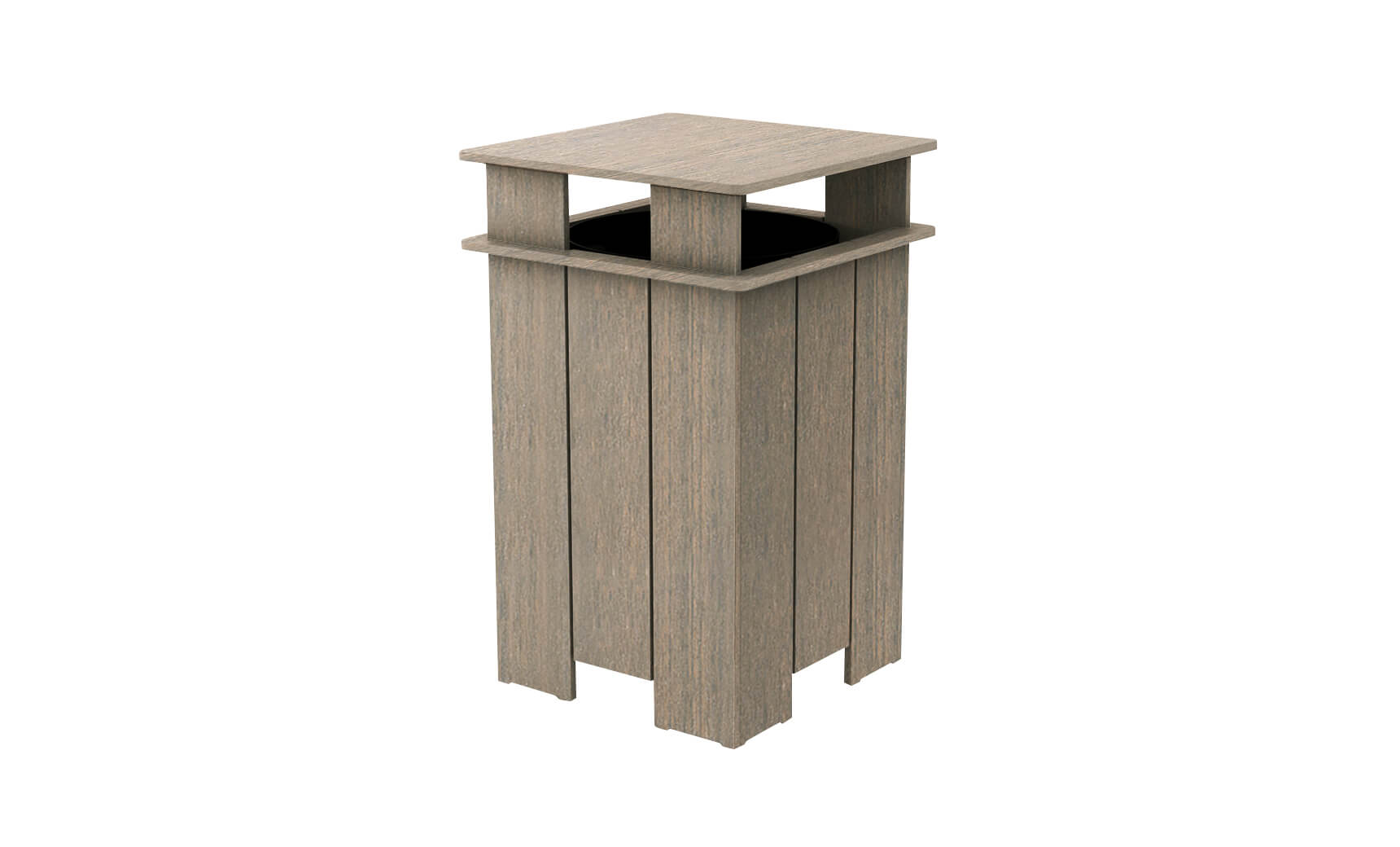 Mainstay Square Outdoor Trash Bin