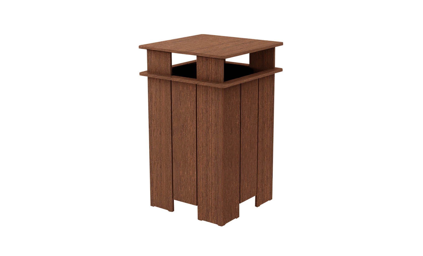 Mainstay Square Outdoor Trash Bin