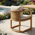 Junus 7-Piece Teak & Wicker Outdoor Dining Set — Seats 6