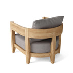 Anderson Teak Coronado Deep Seating Armchair, angled view, Cast Slate cushion