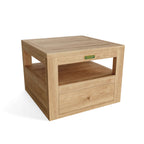 Copacabana teak side table with drawer and lower shelf included with Set 154
