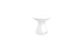 Autograph Standard Side Table with White lid and White base