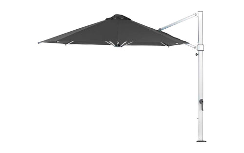 Ledge Lounger Ultra Cantilever Umbrella, Black, patio shade with crank mechanism