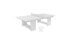 Ledge Lounger Table Tennis Set, White table, studio product shot