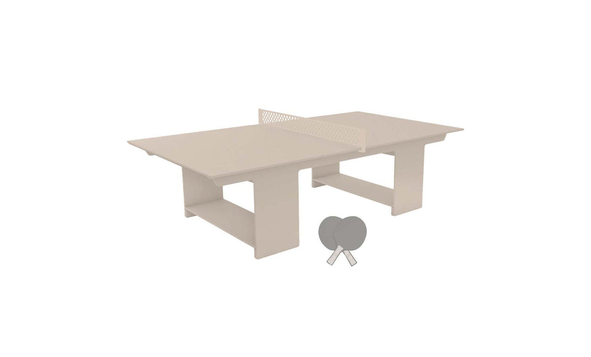 Ledge Lounger Table Tennis Set — Cloud table, Cloud net and paddle handles, Gray paddle bodies