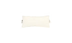 Front view of a White marine-grade fabric headrest pillow with side straps for a Signature pool chaise.