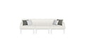 Ledge Lounger Mainstay 3-Piece Sectional Sofa, White resin, minimalist outdoor seating