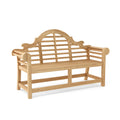Anderson Teak BH-195 Marlborough two-seat bench, angled front view