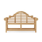 Anderson Teak BH-195 Marlborough two-seat bench, front view