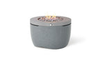 Ledge Lounger Halo Firepit, Twilight resin color, round patio fire pit
