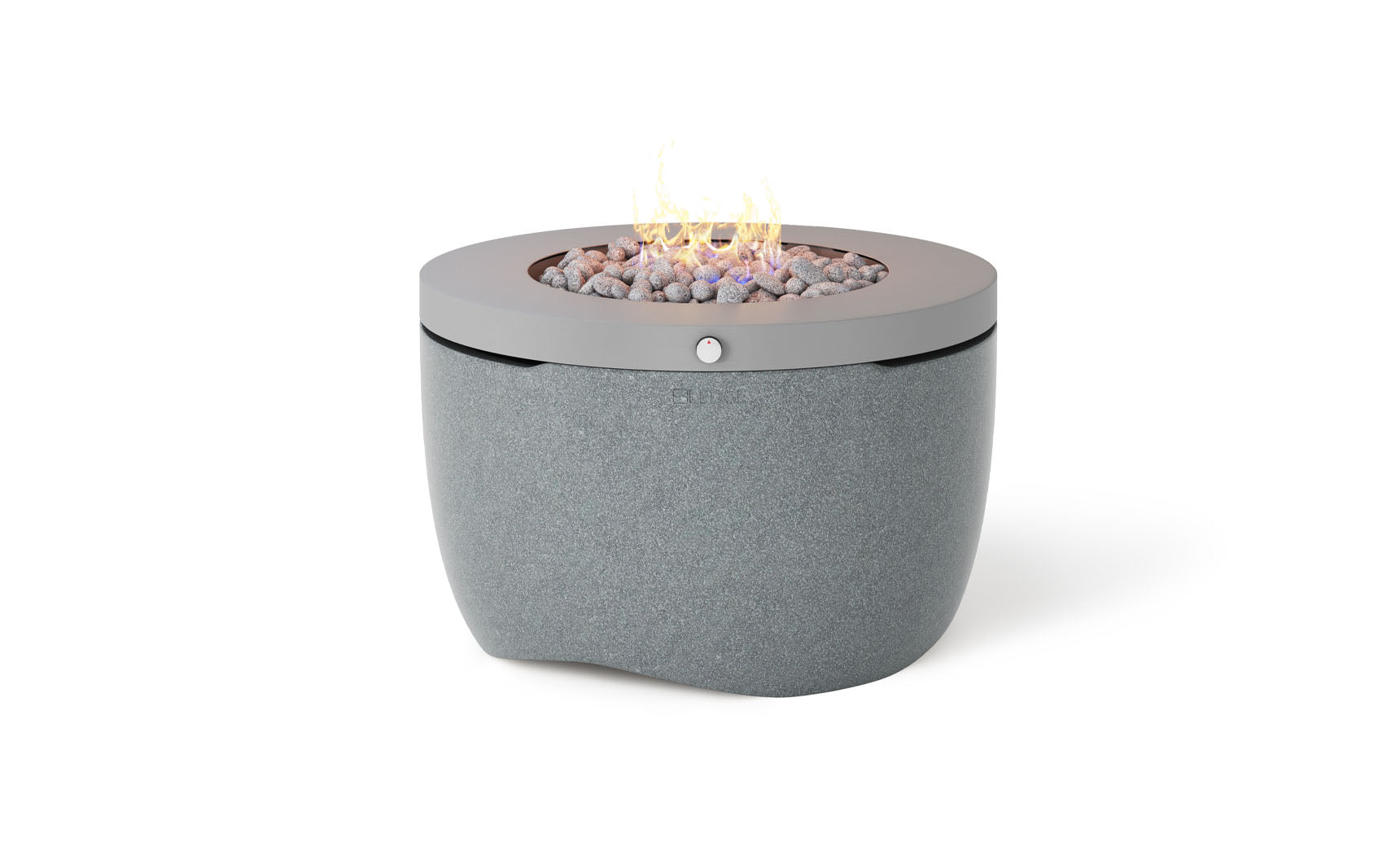 Ledge Lounger Halo Firepit, Twilight resin color, round patio fire pit