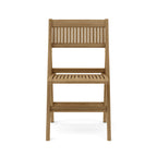 CHF-550F Windsor folding teak chair, front view