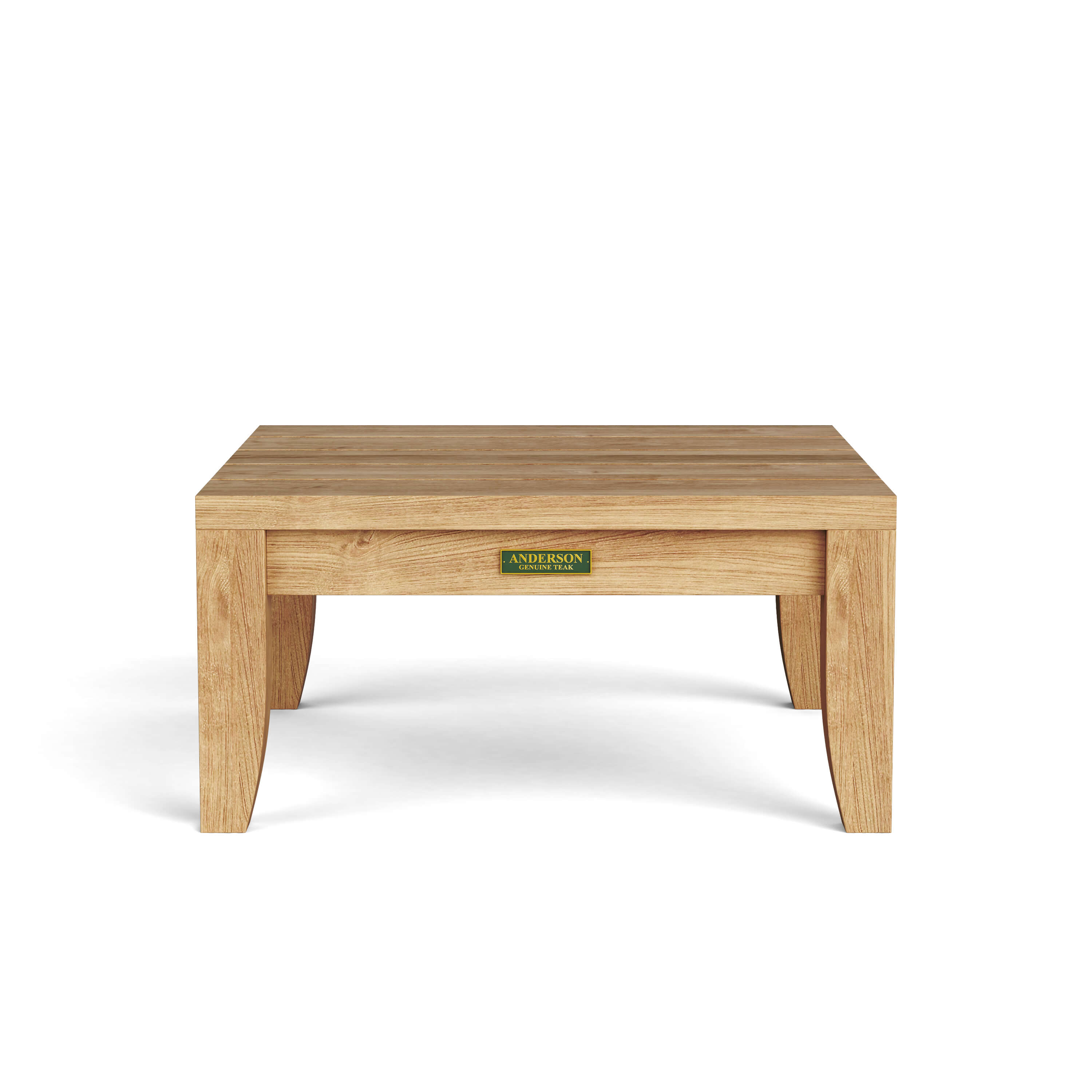 Anderson Teak Coronado Side Table DS-306 — angled view of solid teak side table