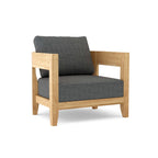 Anderson Teak Coronado Deep Seating Armchair, Cast Slate cushion, additional detail view