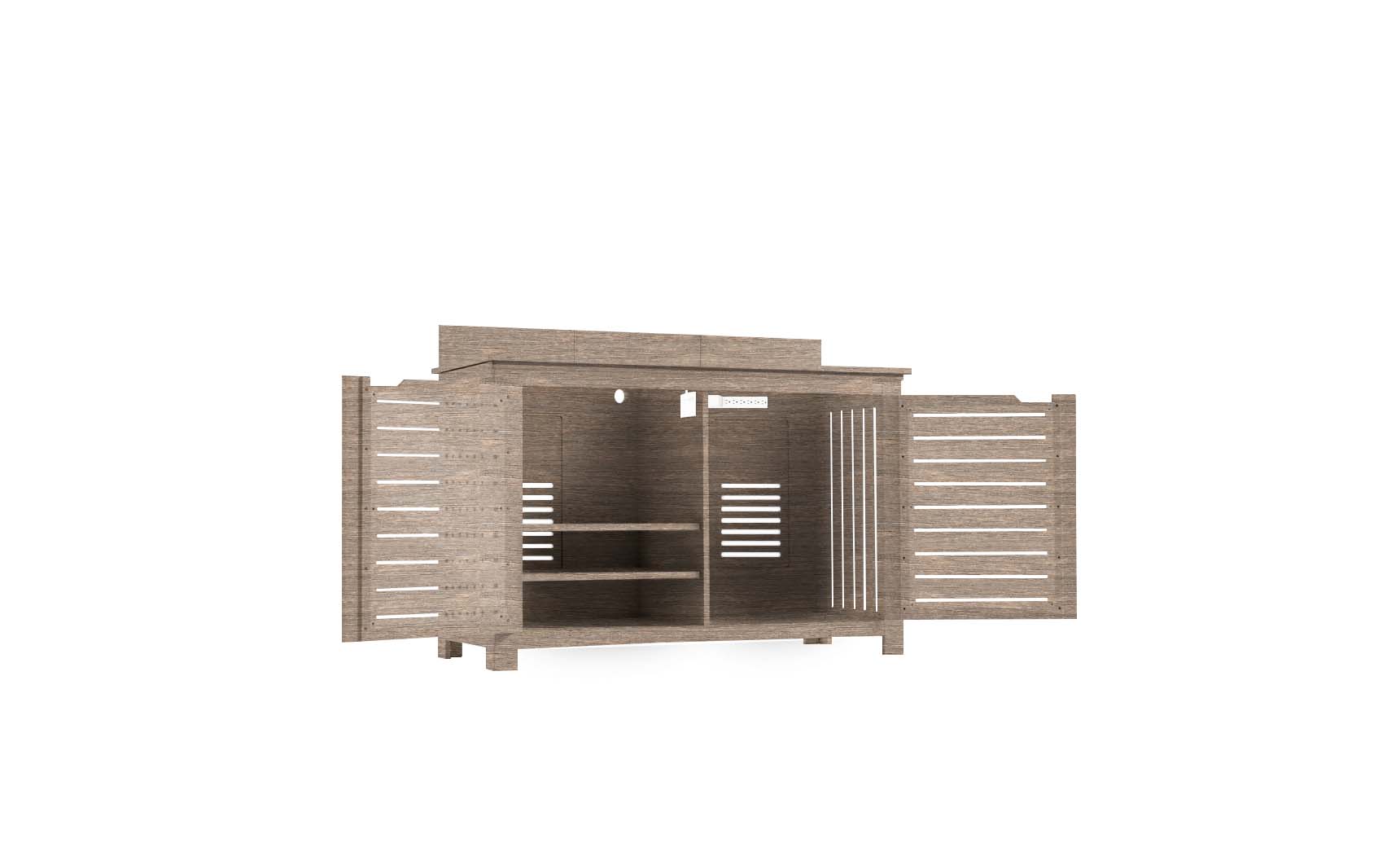 Ledge Lounger Mainstay Bar Credenza, Wheat, without TV mount
