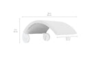 Signature Chair Shade dimensions: 26 inches long, 20.5 inches wide and 11 inches high