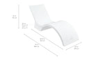Signature Chaise Deep dimensions and specifications diagram