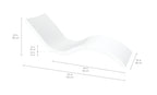 Signature Chaise dimensions and footprint diagram