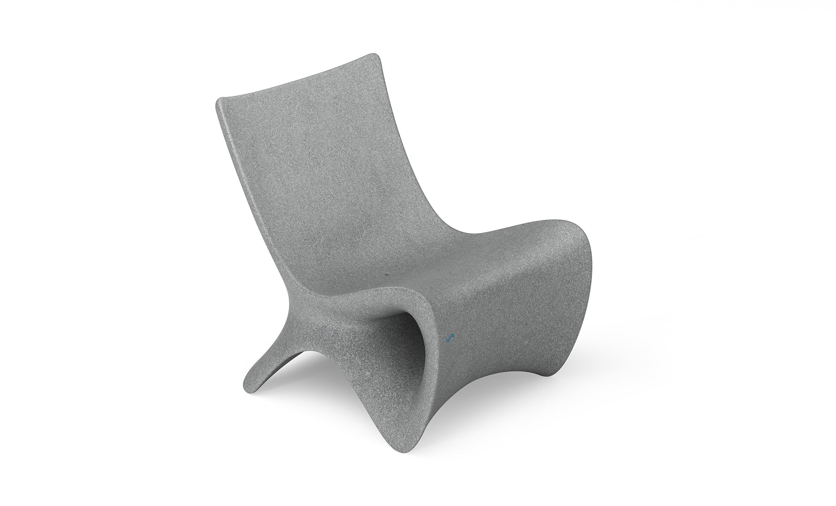 Ledge Lounger Autograph Chair upright in-pool sun shelf chair, Granite Gray, poolside living