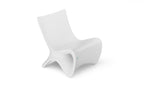 Ledge Lounger Autograph Chair upright in-pool sun shelf chair, White, poolside living