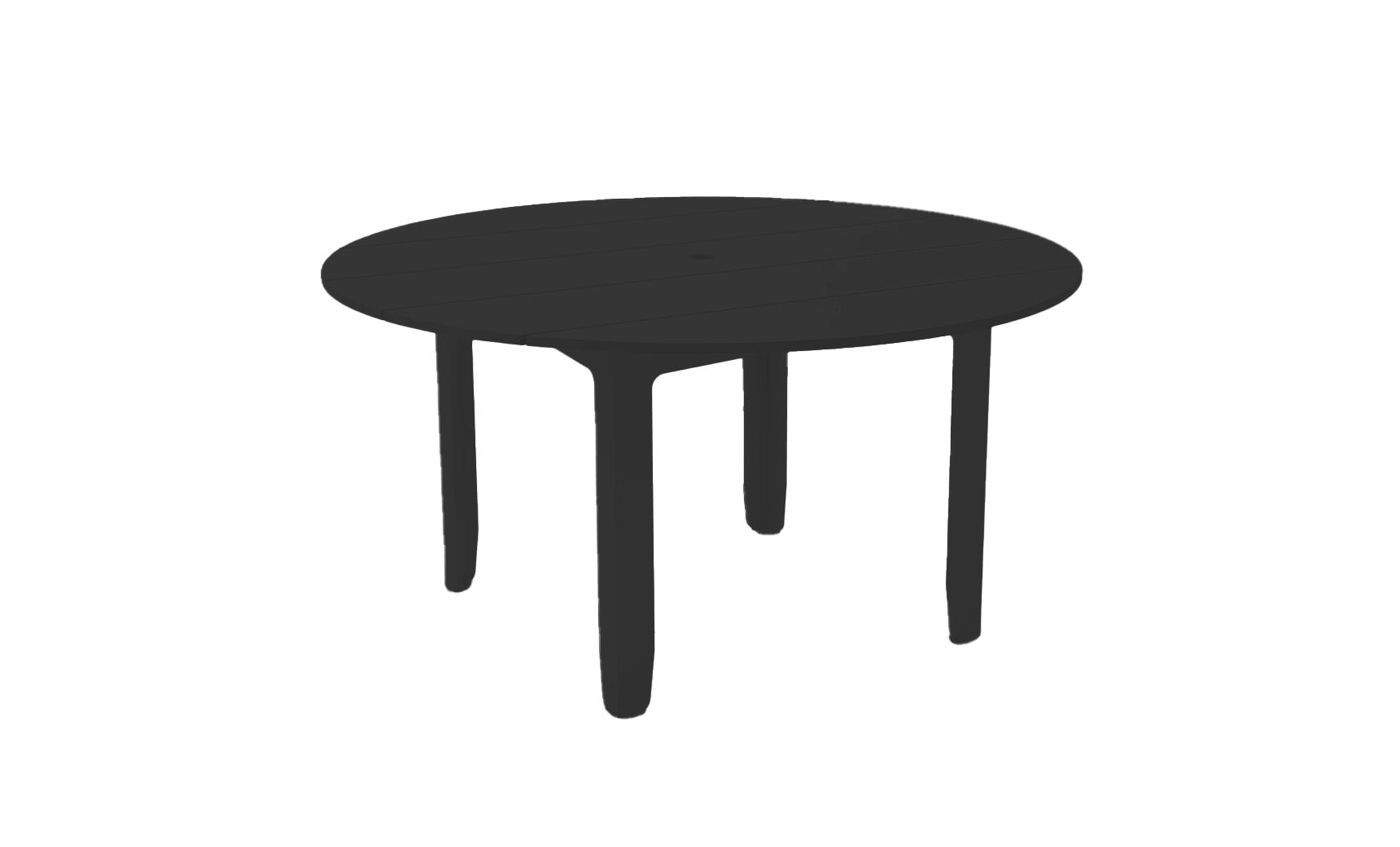Ledge Lounger Mainstay Round Dining Table 60 inch, Black, patio dining