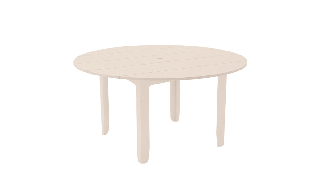 Ledge Lounger Mainstay Round Dining Table 60 inch, Cloud, patio dining