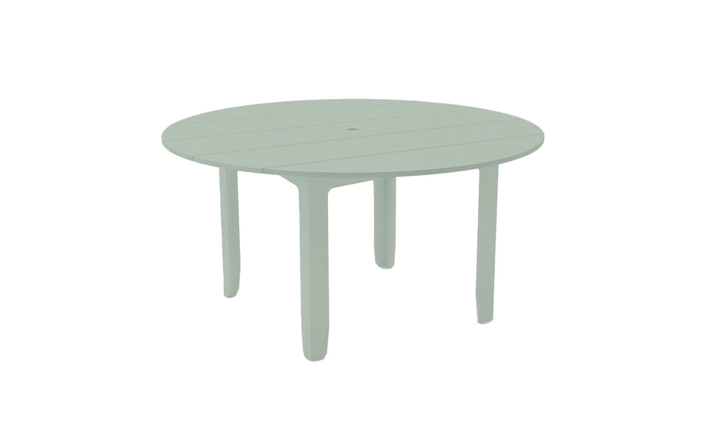 Ledge Lounger Mainstay Round Dining Table 60 inch, Sage Green, patio dining