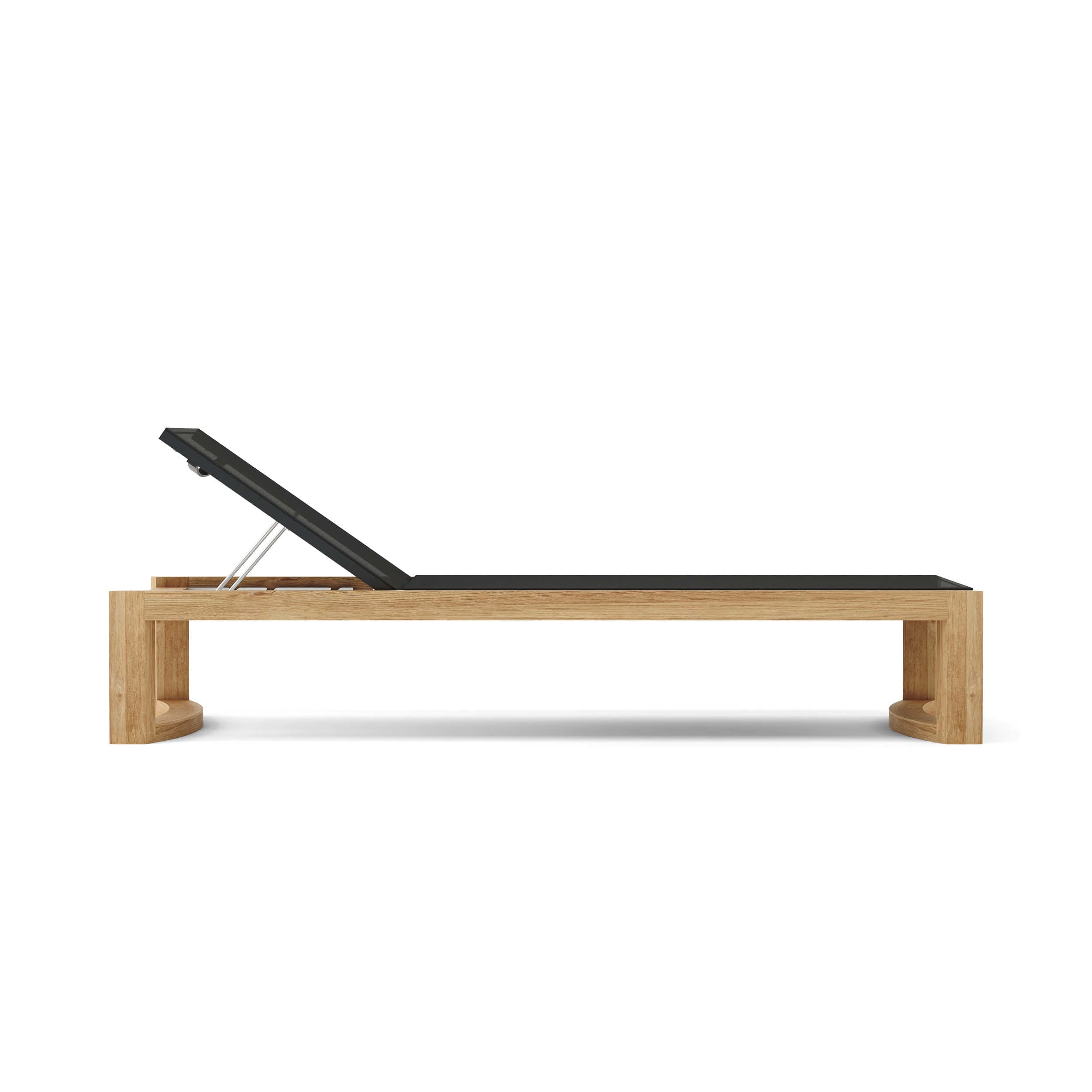 Anderson Teak SL-229 Junus sun lounger, side product view