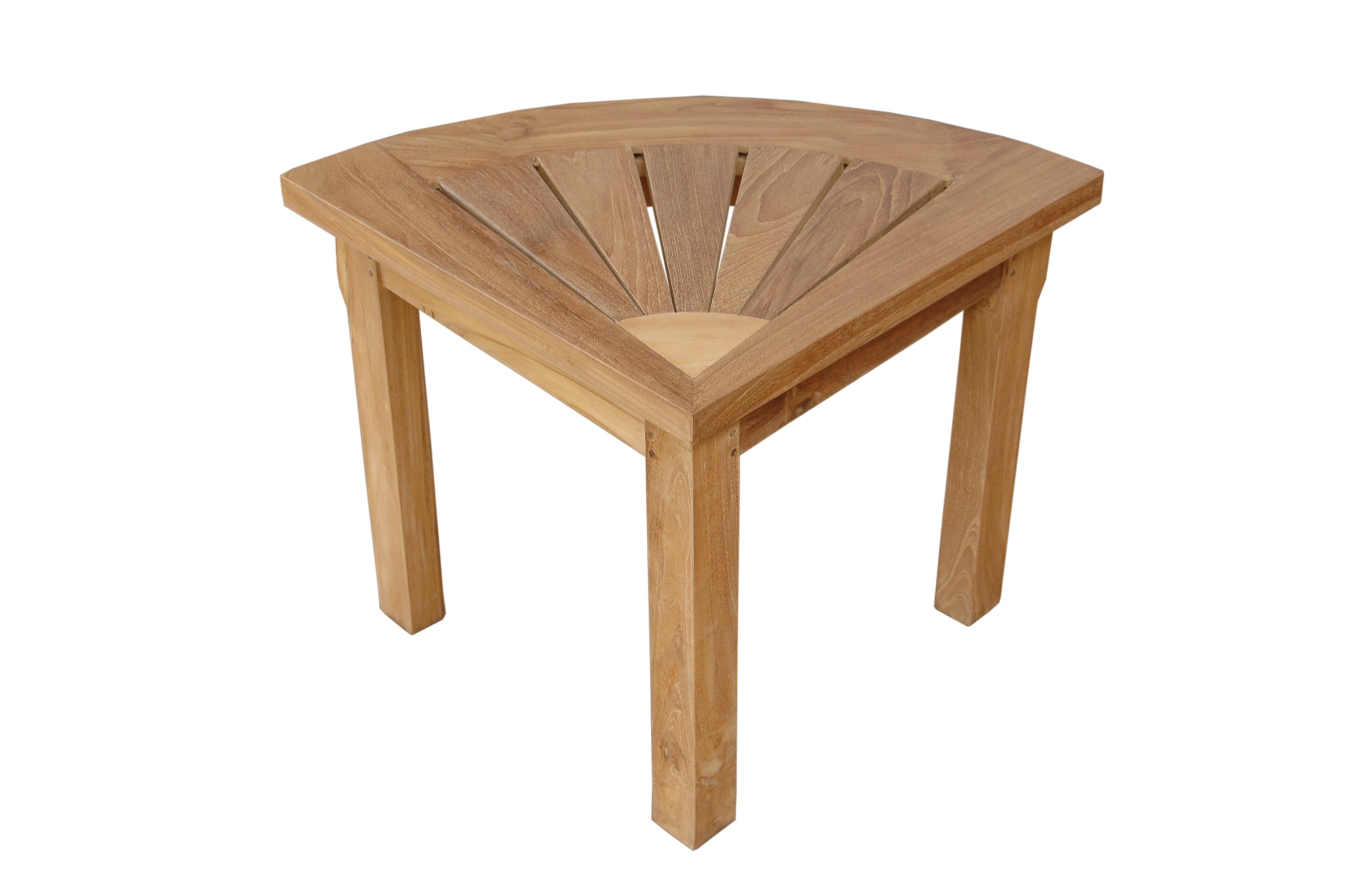 Anderson Teak SPA-1919 shower corner stool, angled view