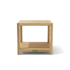 Anderson Teak TB-5656 Glenmore side table with shelf, front view