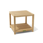 Anderson Teak TB-5656 Glenmore side table with shelf, angled view