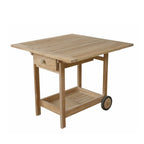 Anderson Teak TR-005 Danica serving cart, three-quarter view
