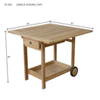 Anderson Teak TR-005 Danica serving cart dimension diagram
