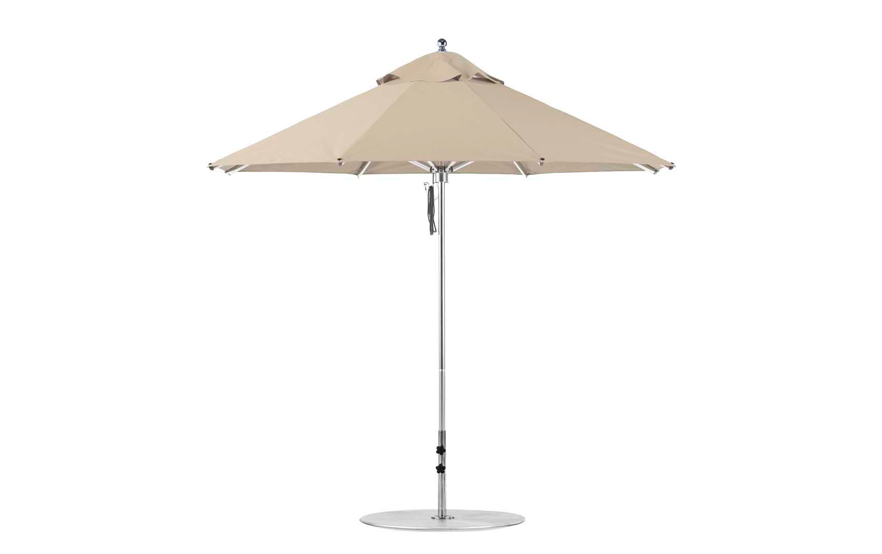 Ledge Lounger 9 foot Octagon Premier Umbrella, Linen canopy