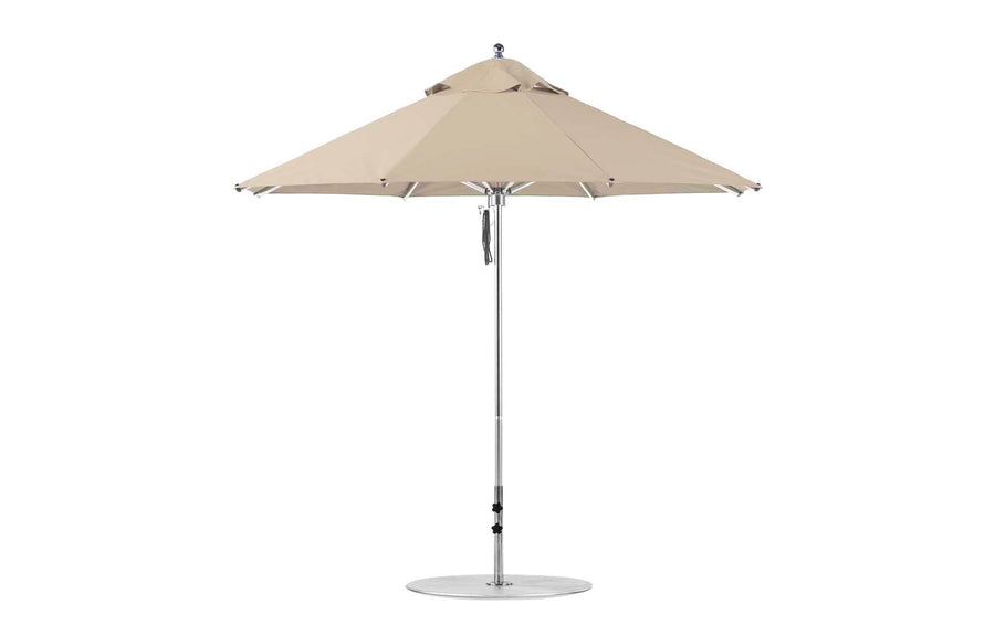 Ledge Lounger 9 foot Octagon Premier Umbrella, Linen canopy