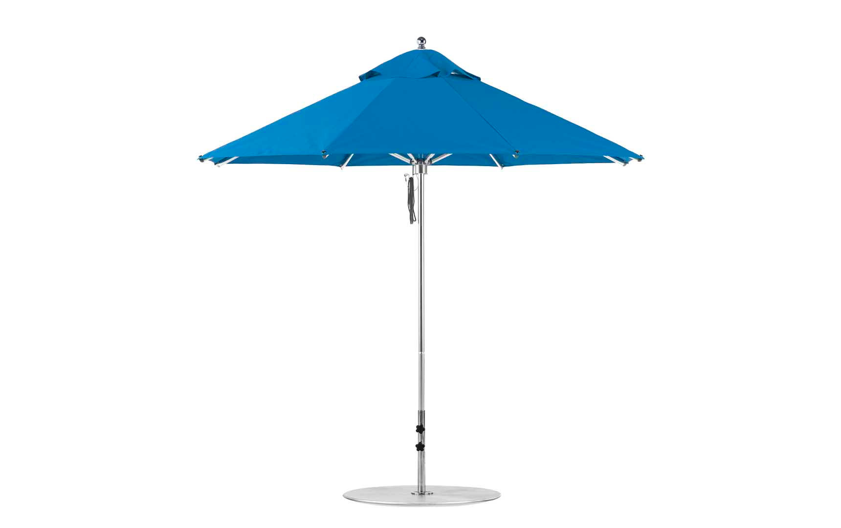 Ledge Lounger 9 foot Octagon Premier Umbrella, Pacific Blue canopy