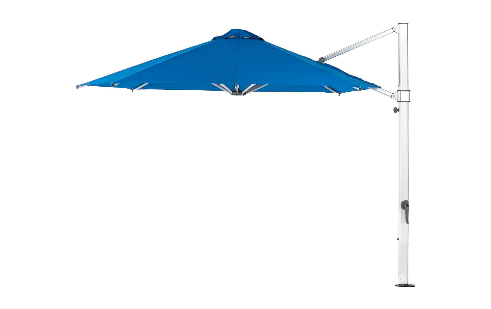 Ledge Lounger Ultra Cantilever Umbrella, Pacific Blue, poolside patio shade