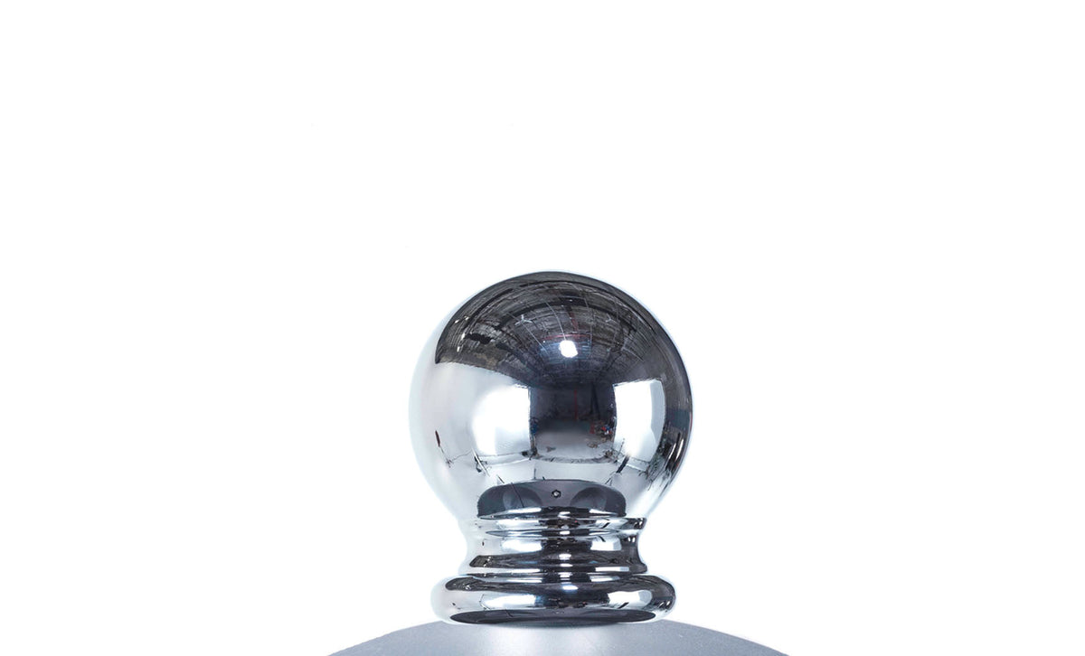 Polished ball finial detail on the 9-foot Premier Umbrella